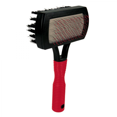 Расческа для животных Trixie Щетка-пуходерка двухсторонняя 17х10 см (4011905023069) Винница - изображение 1