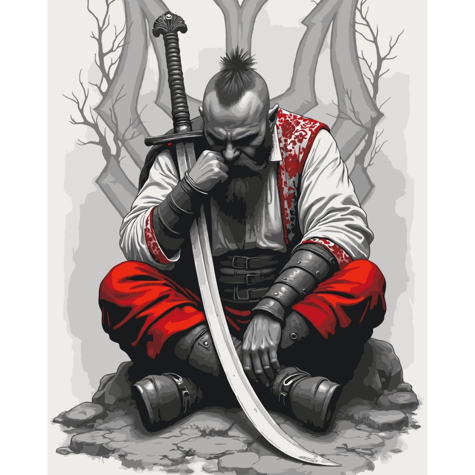 Картина за номерами "Козак із шаблею" 10178-AC 40х50 см Вінниця - фото 1