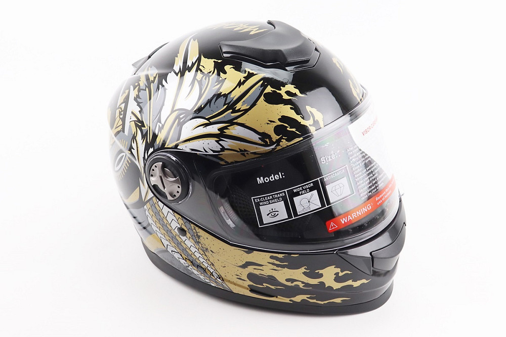Шолом інтеграл, закритий BLD-М65 L (59-60см), ЧОРНИЙ/ЗОЛОТИСТО-СІРИЙ "Totem" Київ - фото 1