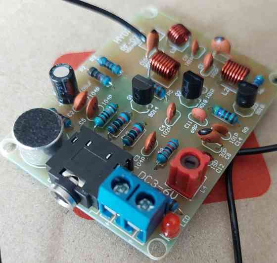 Крутой фм микрофон - аудио радио микрофон - трансмиттер (76 до 108 МГц) Киев