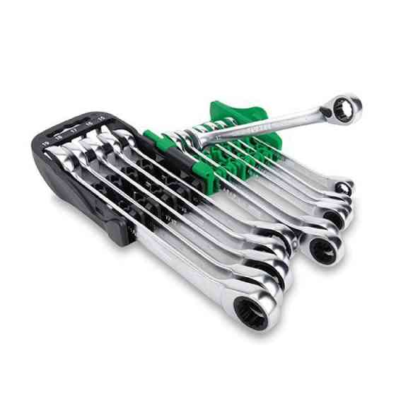 Набір ключів трещоточных реверсивних TOPTUL 8-19мм 10 од. на холдере GSAQ1001 Одеса