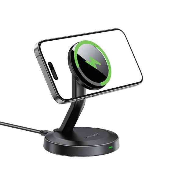 Бездротовий мультизарядний пристрій ACEFAST E26 desktop mobile phone wireless charging holder Black Одеса