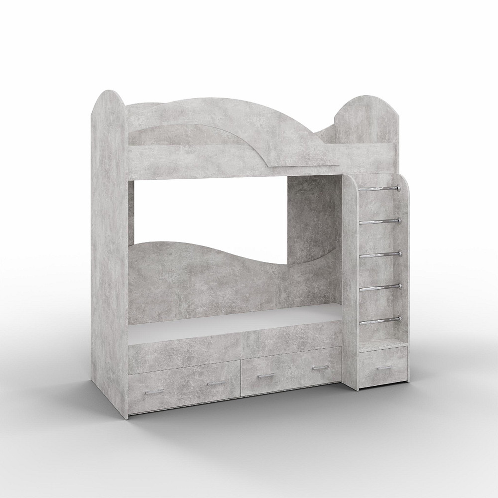 Кровать двухэтажная, Бетон, 2040х1000х2000 Львов - изображение 1