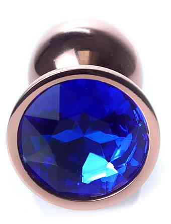 Анальна пробка Boss Series - Jewellery Red Gold PLUG Dark Blue S, BS6400114 Sex Aura Київ