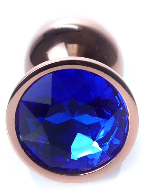 Анальна пробка Boss Series - Jewellery Red Gold PLUG Dark Blue S, BS6400114 Sex Aura Київ - фото 2