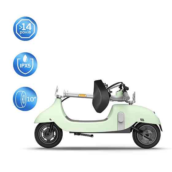 Електросамокат з сидінням OKAI Ceetle PRO EA10C Mint Green 10', 350(900)W, 25Km/h, 10.4Ah, 55Km, 20%,NFC, App, 29kg Киев