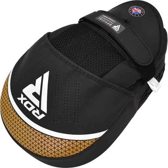 Лапи боксерські RDX FOCUS PAD AURA PLUS T-17 Black Golden Кам'янське