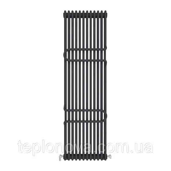 Дизайнерський радіатор 1800/548 (мм) чорний мат IDEALE ZETA (бічне підключення) 12 12/1800/548 Чернівці