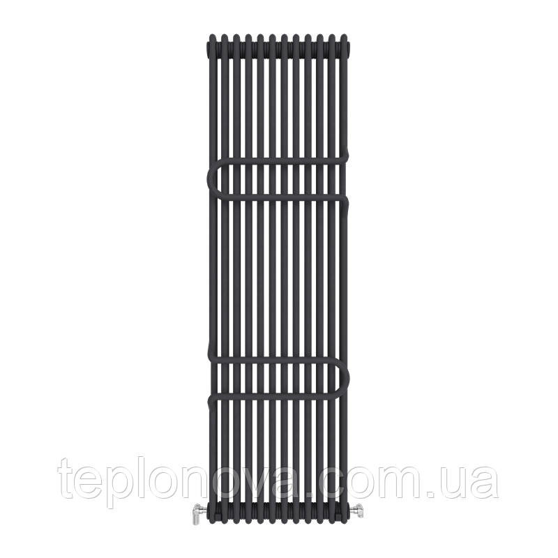 Дизайнерський радіатор 1800/548 (мм) чорний мат IDEALE ZETA (бічне підключення) 12 12/1800/548 Чернівці - фото 1