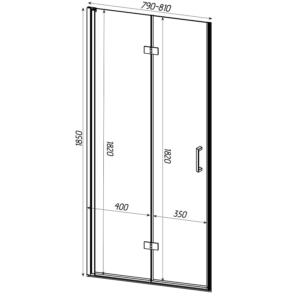 Душові двері POPRAD 80TB BRAVO (1уп.) Киев - изображение 12
