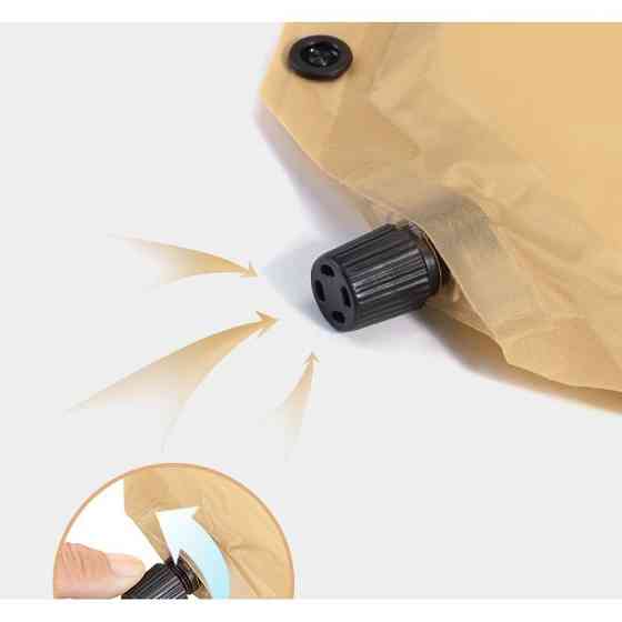 Коврик самонадувающийся двухместный с подушкой Naturehike CNH22DZ013, 30мм, желтый Ровно