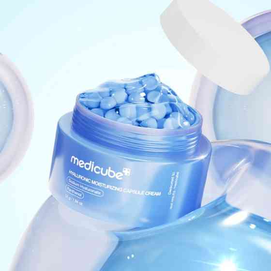Увлажняющий капсульный крем с гиалуроновой кислотой Hyaluronic Moisturizing Capsule Cream Medicube 55 г Киев