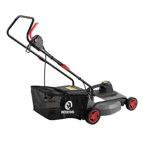 Газонокосарка електрична, 1,8 кВт, 3000 об/хв, ширина зрізання 400 мм, висота зрізання 25-75 мм, контейнер 35 л INTERTOOL DT-2262 Киев