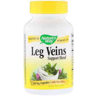 Трави Nature's Way Підтримка Вен, Leg Veins Support Blend, 120 капсул (NWY-15335) Вінниця
