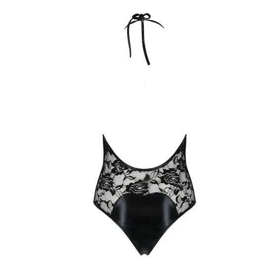 Боді з дуже глибоким декольте Passion DARYL BODY L/XL, black Львів