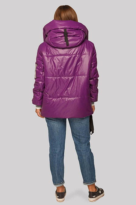 МОЛОДЕЖНАЯ ДЕМИСЕЗОННАЯ КУРТКА АЛЕСА СО СЪЕМНЫМ ПОЯСОМ И ТРИКОТАЖНЫМИ МАНЖЕТАМИ! 44-50р. Киев - изображение 4