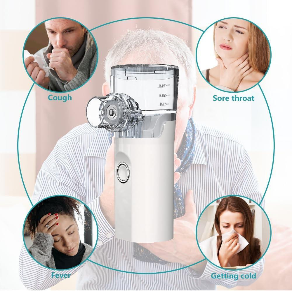 Портативний інгалятор ADDLIVE для дорослих та дітей з насадками, для дому та подорожей, два режими небулайзер Київ - фото 5