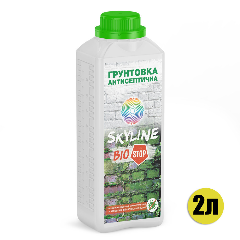 Антисептична протигрибкова ґрунтовка Біостоп SkyLine 2л Харків - фото 3