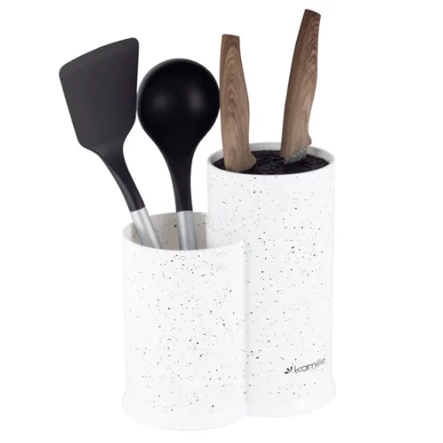 Підставка для ножів 22см (чорн.мармур,білий мармур,сiрий мармур) 7607 KAMILLE Житомир - фото 5