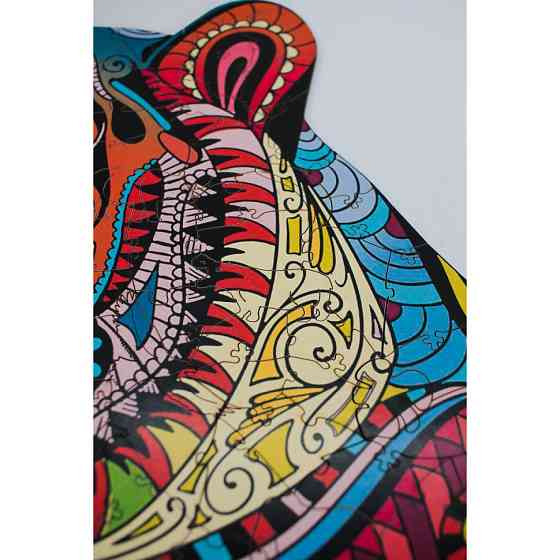 Фигурный деревянный пазл A3 