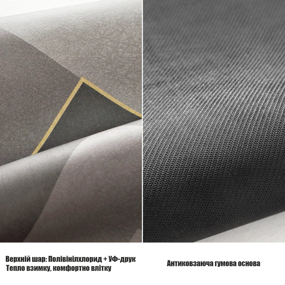 Інноваційний Суперпоглинаючий Діатомітовий Килимок для ванної Aquarius 50х80 см Кава/Сірий Буча - фото 4