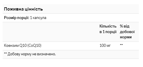 COQ10 100mg - 30 vcaps Київ - фото 2