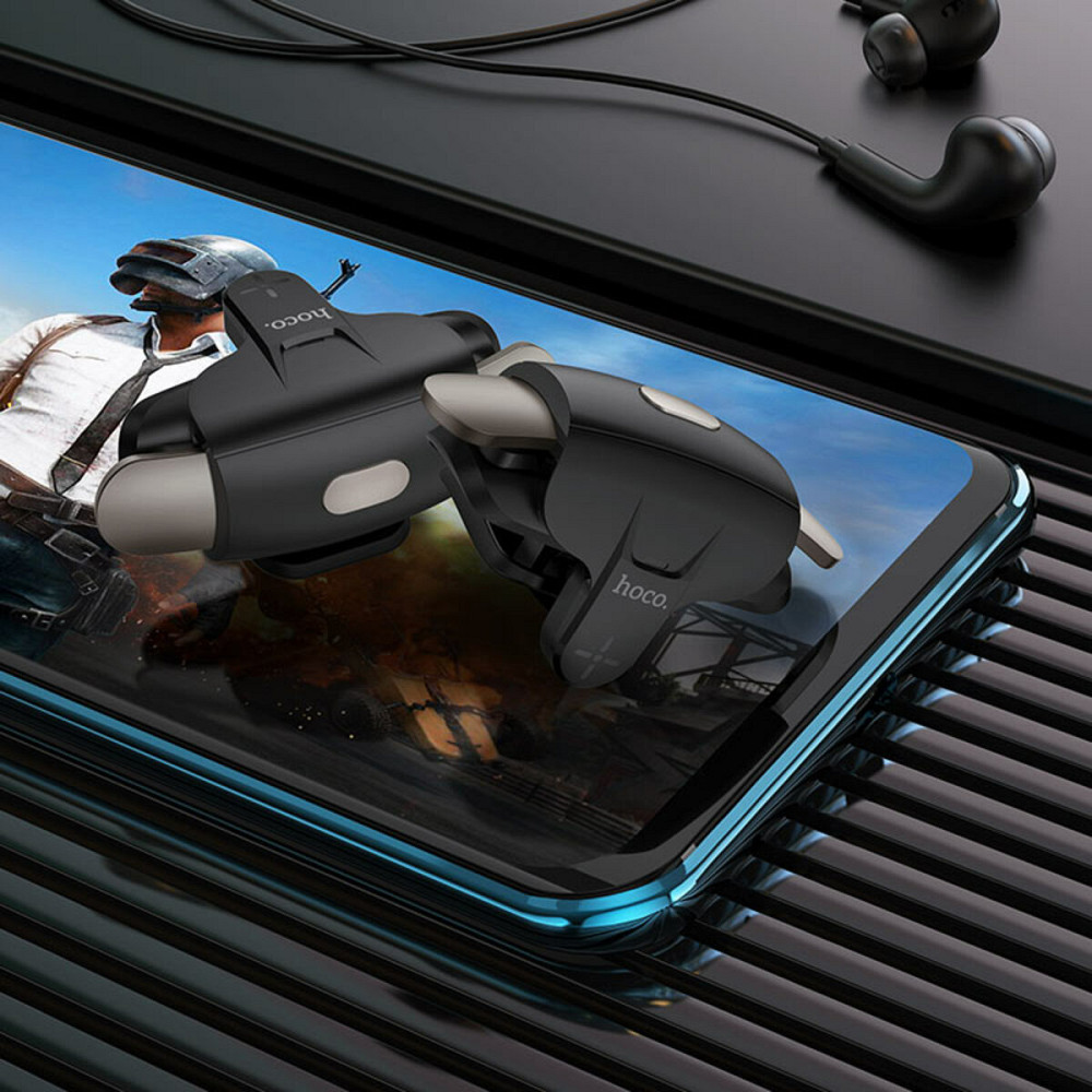 Ігровий контролер HOCO GM6 Wild wolf pulse mobile game button Black Metal Gray Киев - изображение 5