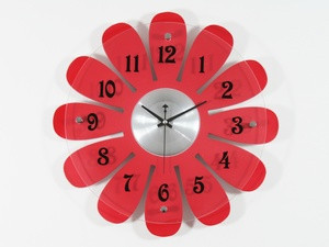 Часы настенные красные Ромашка Киев - изображение 1