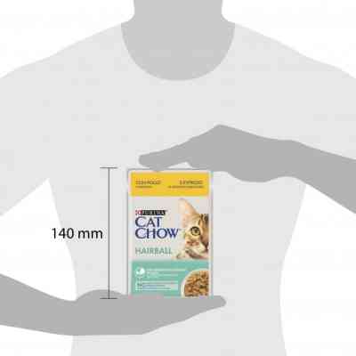 Влажный корм для кошек Purina Cat Chow Hairball с курицей и зеленой фасолью в желе 85г (7613037031393) Винница