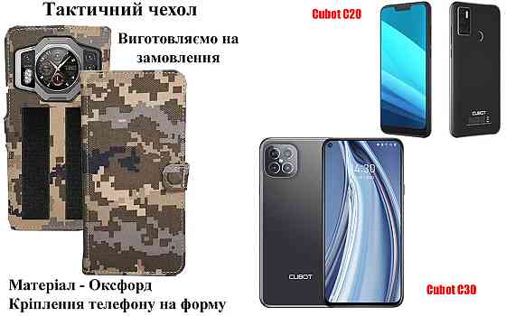 Тактический чехол для Blackview Shark 8, Shark 9, крепится к снаряжению на липучке Киев