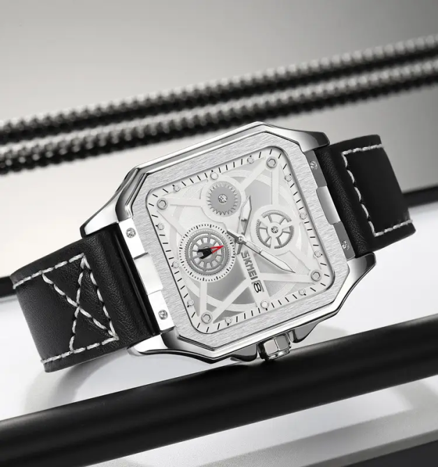 Часы мужские наручные классические Skmei 9330 (Серебристый с серебристым) Винница - изображение 4