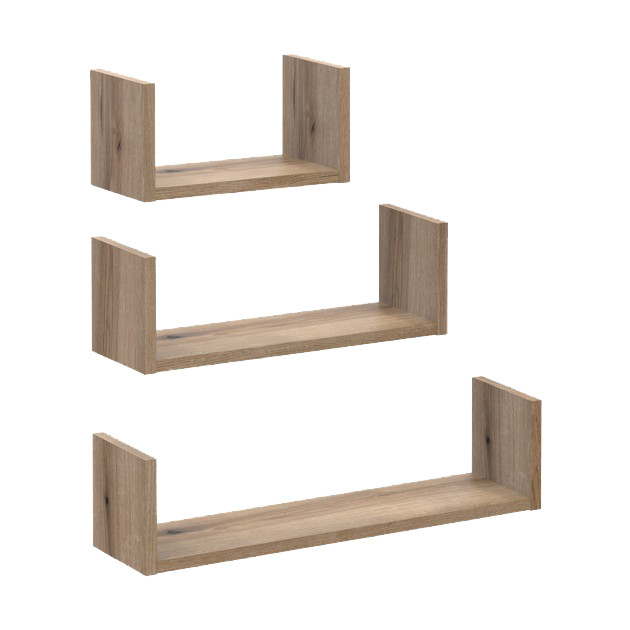 Комплект полиць Doros Філ Дуб Евок 3 шт. 30/45/60х15х15 DRS-011645 Дніпро - фото 6