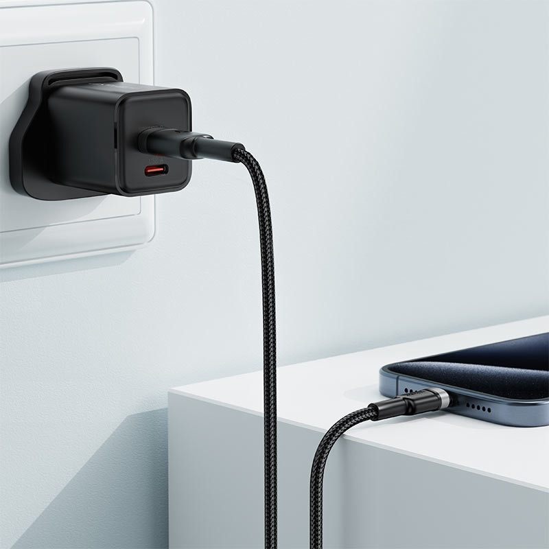 Кабель USB 2.0 AM-Type-C M, 1.2 м, 60W aluminum alloy Black, C22-04 Acefast Вінниця - фото 5