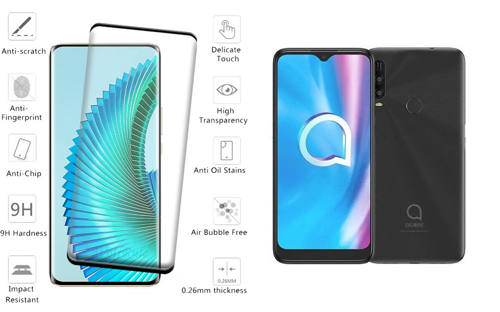 Захисне скло HyperGlass Pro для Alcatel 1SE light (4087U) – максимальна чутливість та захист Київ - фото 2