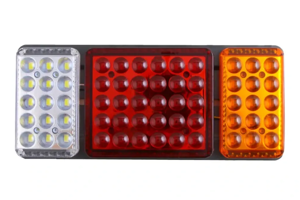 Тло причепу прямоуг. Білий/червоний/ оранжевий. Диодний (145*340*20ммм) Вінниця - фото 1