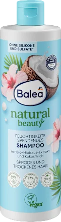 Balea Shampoo Natural Beauty Hibiskus-Extrakt und Kokosmilch 400 ml Балеа Шампунь Natural Beauty с экстрактом гибискуса и кокосо Киев - изображение 1