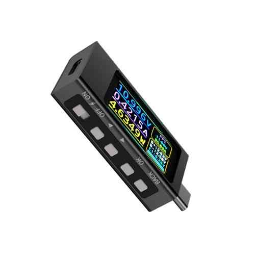 USB тестер KWS-X1 Type-C 4–30 В 12 А QC PD PPS для измерения тока, напряжения и мощности Киев