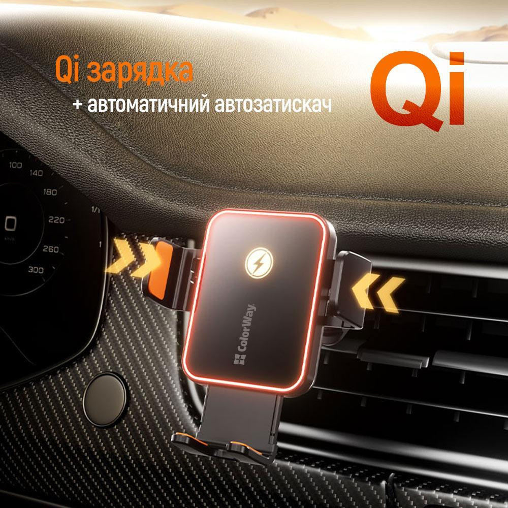 Бездротовий зарядний пристрій ColorWay Ultra-mini 15 W Black (CW-CHAW069Q-BK) ( 22169 ) Харків - фото 14