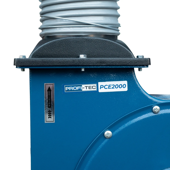 Потужний стружковідсмоктувач PROFI-TEC TURBODust PCE2000 : 1500 Вт, 215 л мішок для стружки (007004) Київ
