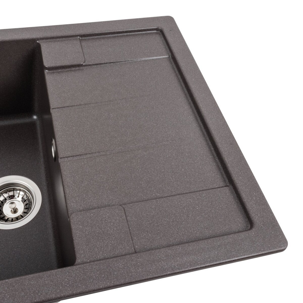 VALESO Гранітна мийка для кухні VALESO INTENSO 6550 матова Гренадін Київ - фото 4