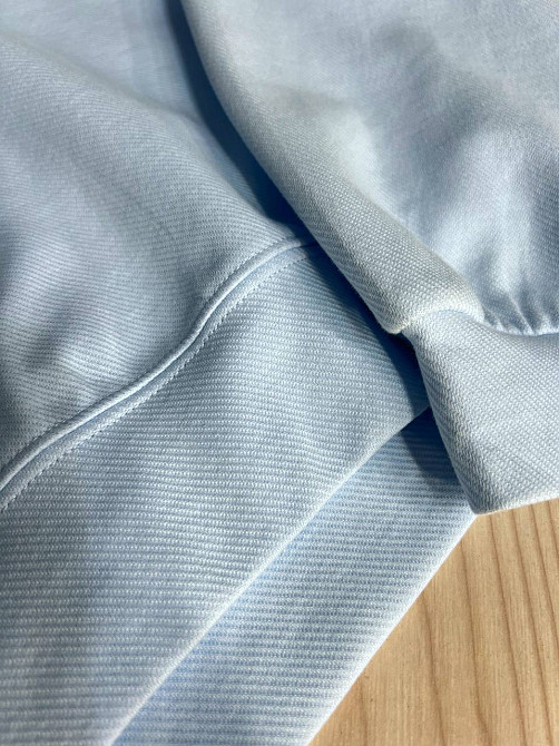 Світшот жіночий U S 36918 оверсайз рубчик діагональ вишивка “in”, блакитний, one size Київ - фото 8