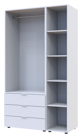 Комплект шаф для одягу Doros Гелар (2 шт.) 115,7х49,5х203,4 см Білий (DRS-011176) Львів