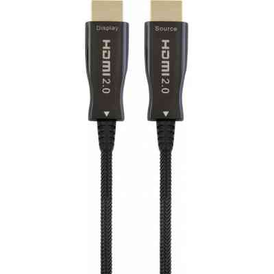 Кабель мультимедийный HDMI M to HDMI M 35.0m V2.0 4K 60Hz AOC Cablexpert (CCBP-HDMI-AOC-35M) Винница