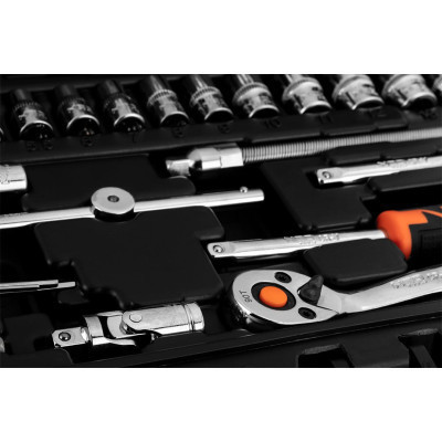 Набір головок Neo Tools 46шт, 1/4&quot;, CrV, кейс (10-004) Вінниця - фото 10