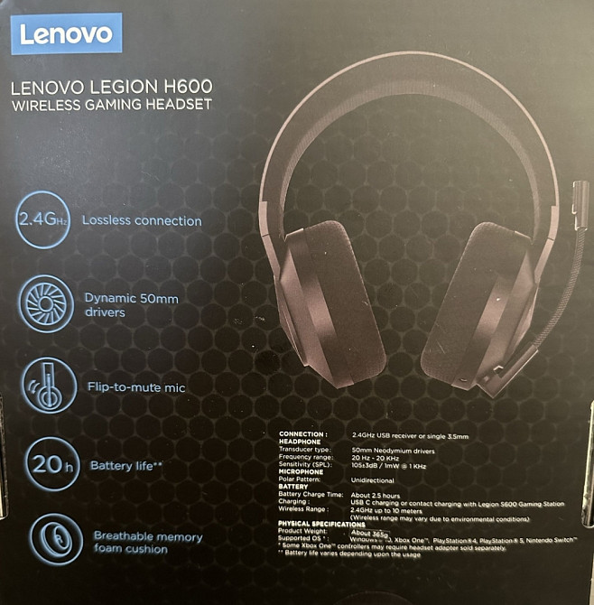 Наушники Lenovo H600. Киев - изображение 1