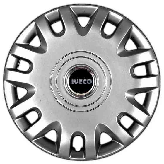 Автомобильные модельные колпаки R15 Iveco 333 4шт, SJS, серебристые Киев