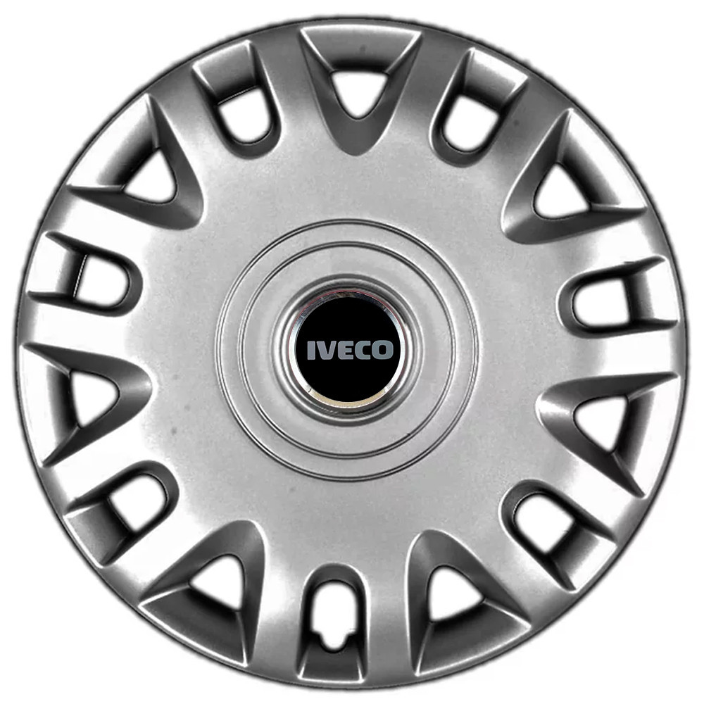 Автомобильные модельные колпаки R15 Iveco 333 4шт, SJS, серебристые Киев - изображение 1