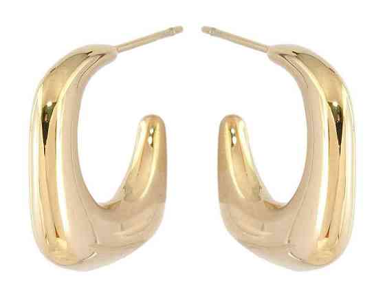 Серьги Stainless Steel 14K пусеты «Декоративные дуги» (214992) ТМ XUPING Киев
