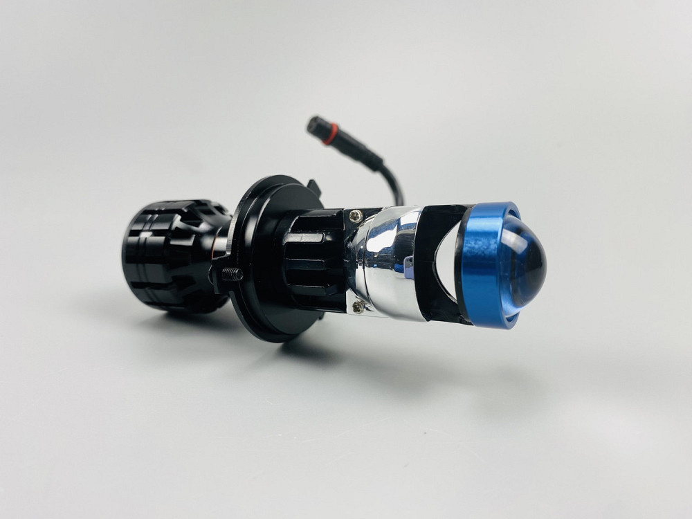 Світлодіодна лампа. (цоколь H4) (к-кт 2 шт) 12V-36V 80W set LED + лінза + чітка світлотінева межа, Мукачево - фото 3