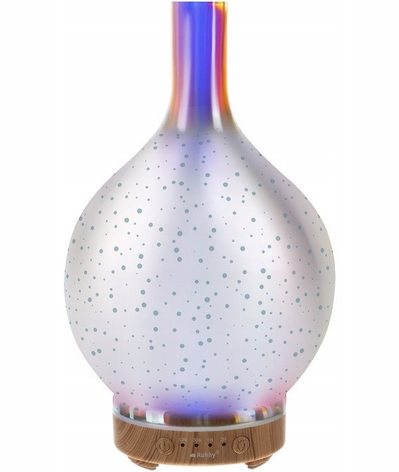 Зволожувач повітря аромадифузор 100 мл з 3D підсвічуванням + 3 ароматичні масла Ruhhy (22356) Потужність 11 Вт Нововолинськ - фото 2